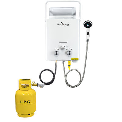 0.02-0.8Mpa 6L Gas Geyser LP Gas Camping Shower Sistema di riscaldamento dell'acqua istantaneo