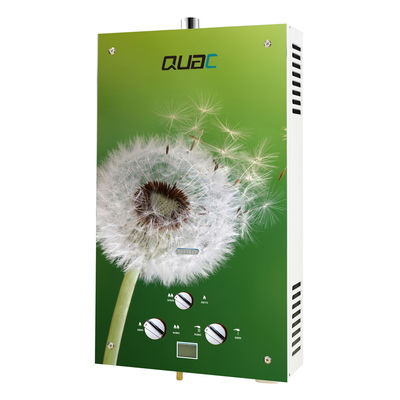 10 litri Instant Tankless Gas Geyser LPG Tipo NG Pannello di vetro colorato