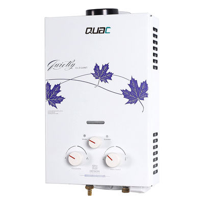 12 kW 6 litri Controllo manuale Scaldabagno a gas Verniciatura di vetro