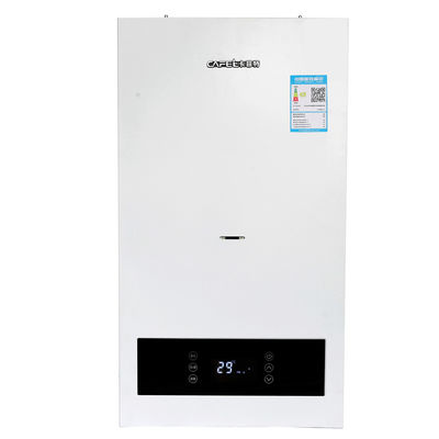 Famiglia che utilizza caldaie a gas ad acqua calda per il riscaldamento domestico soggiorno bianco 20KW