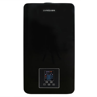 Caldaia a gas 24 kW nera 12L riscaldamento dell'acqua calda per uso domestico