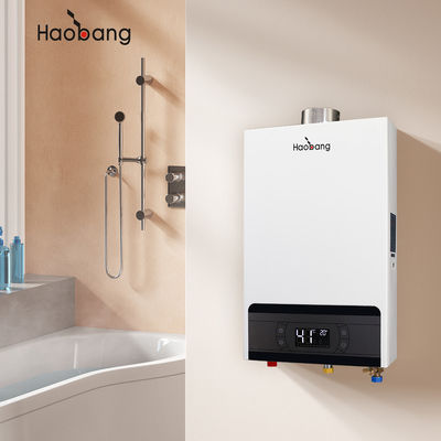 Scaldabagno a gas di scarico forzato 220V con logo stampato su vetrina di seta e elevata efficienza termica ≥93%